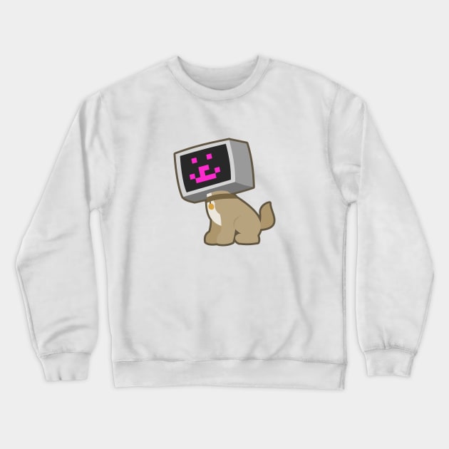 Annoying Happy Dog Crewneck Sweatshirt by Johnitees